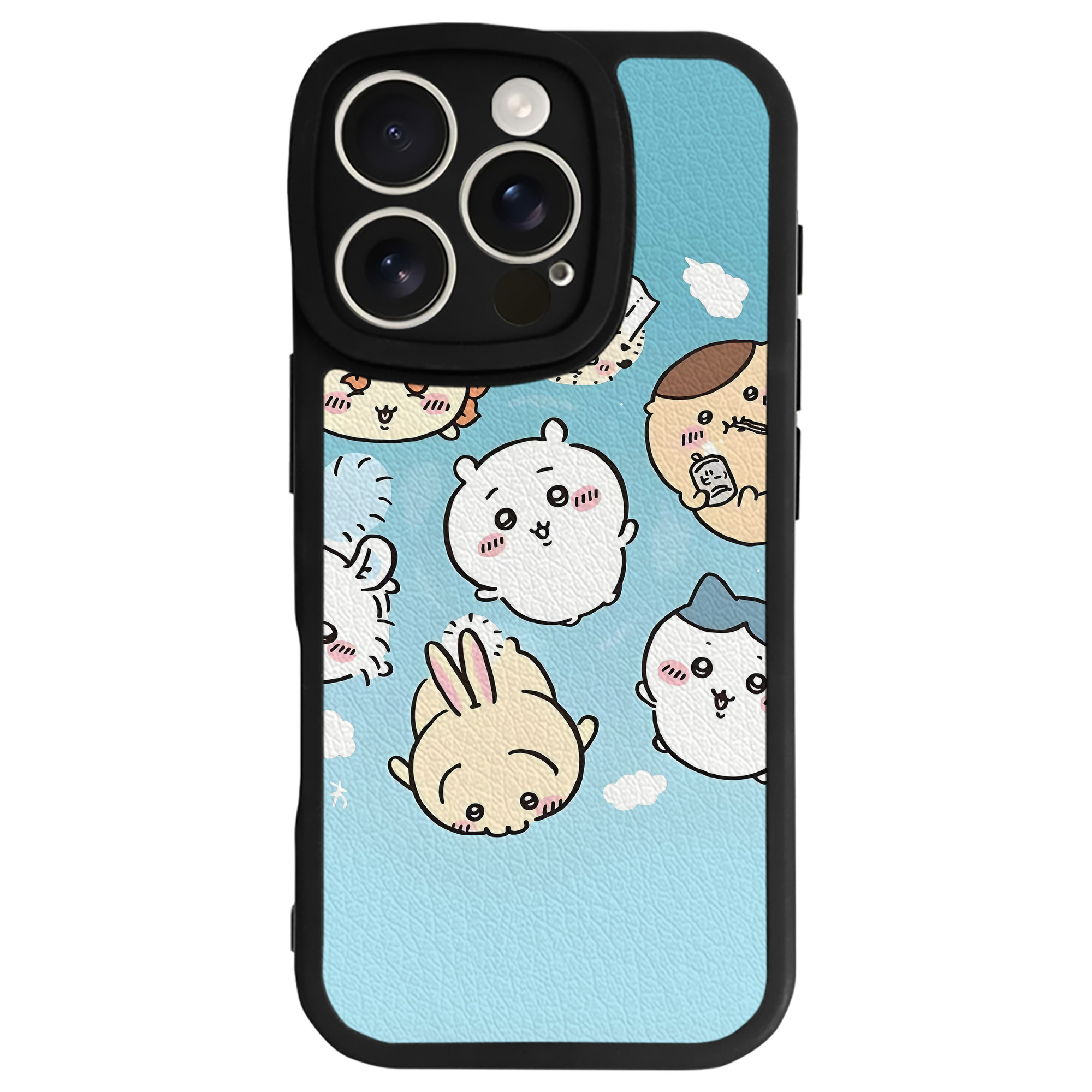 （画像用） ちいかわ Chii-kawa 【iPhone 16シリーズ対応】シリコンスマホケース（レザー調） 材質：シリコン